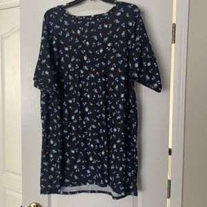 Navy blue shift dress